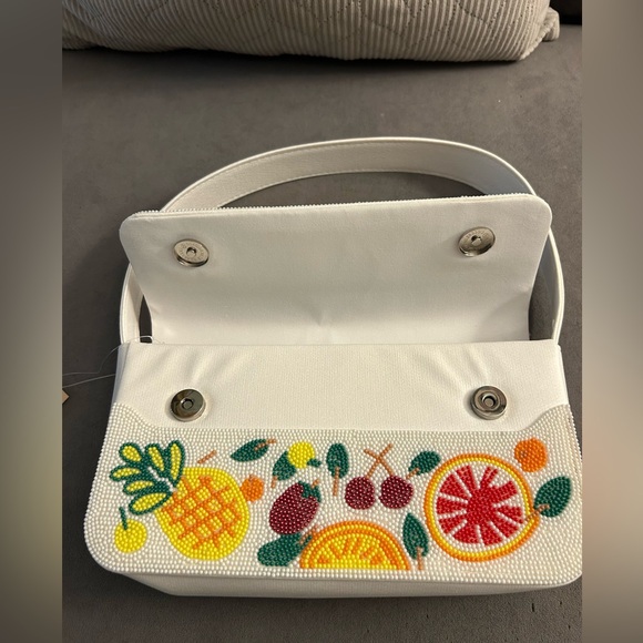 LAST DAY AVAILABLE! Colorful Beaded Fruit Design Shoulder Bag — NWT! - Picture 4 of 7